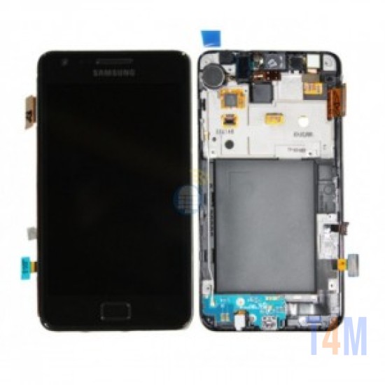 TOUCH+DISPLAY COM FRAME SAMSUNG GALAXY S2 / I9100 4.3"NEGRO